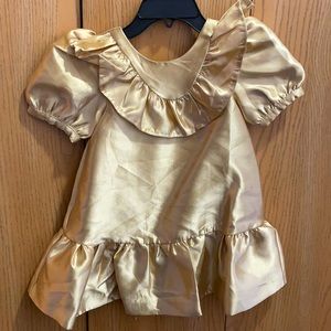 🛑SOLD🛑Janie and jack girls gold dress
